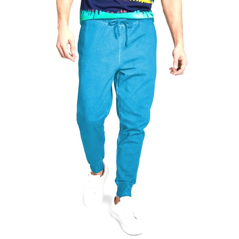 SUN + STONE Men's Garment-Washed Fleece Activewear Athleisure Joggers